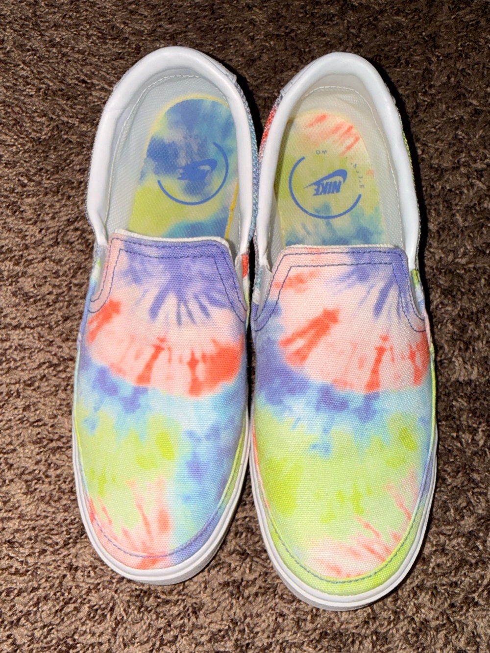 Nike Multicolor Tie-Dye Slip-On Sneakers